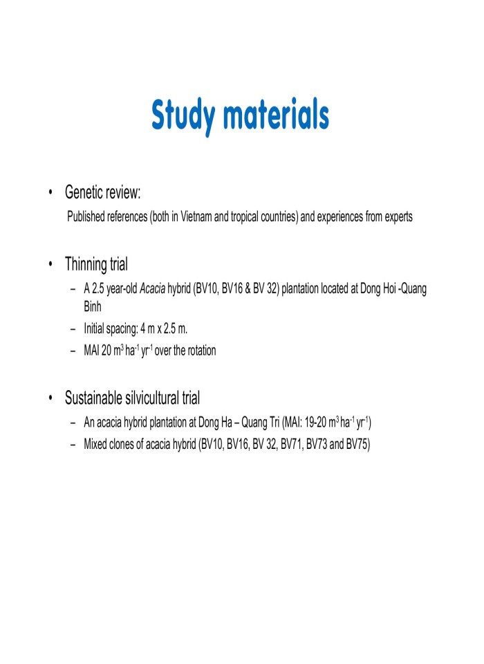 image for page Sustainable and profitable development of acacia plantations for sawlog production in Vietnam