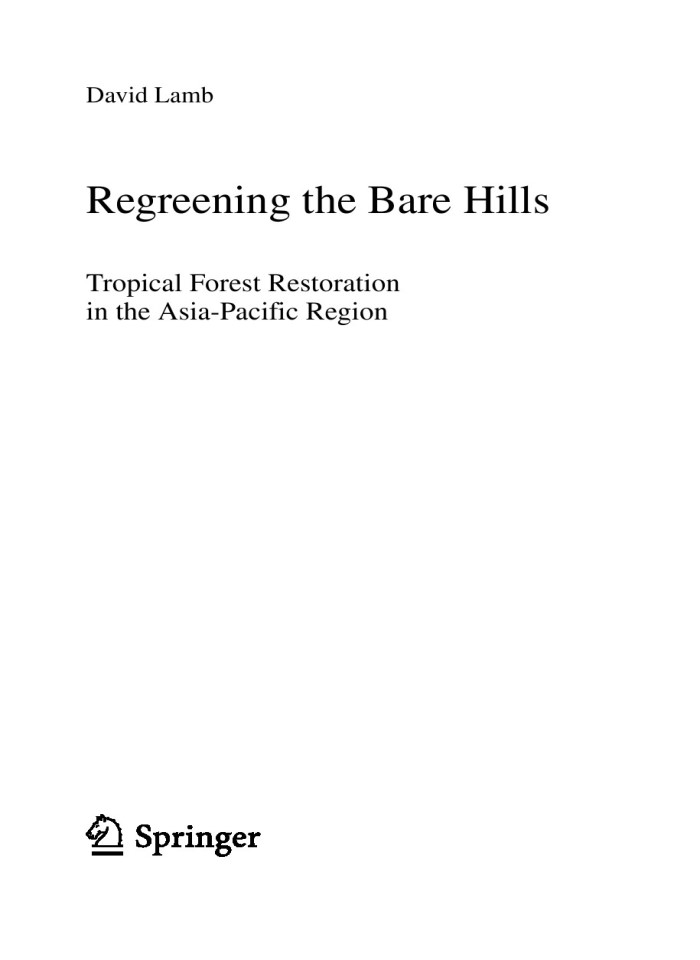image for page Regreening the Bare Hills