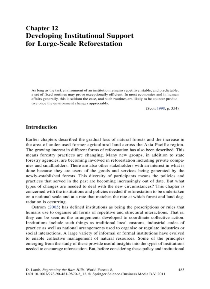 image for page Regreening the Bare Hills