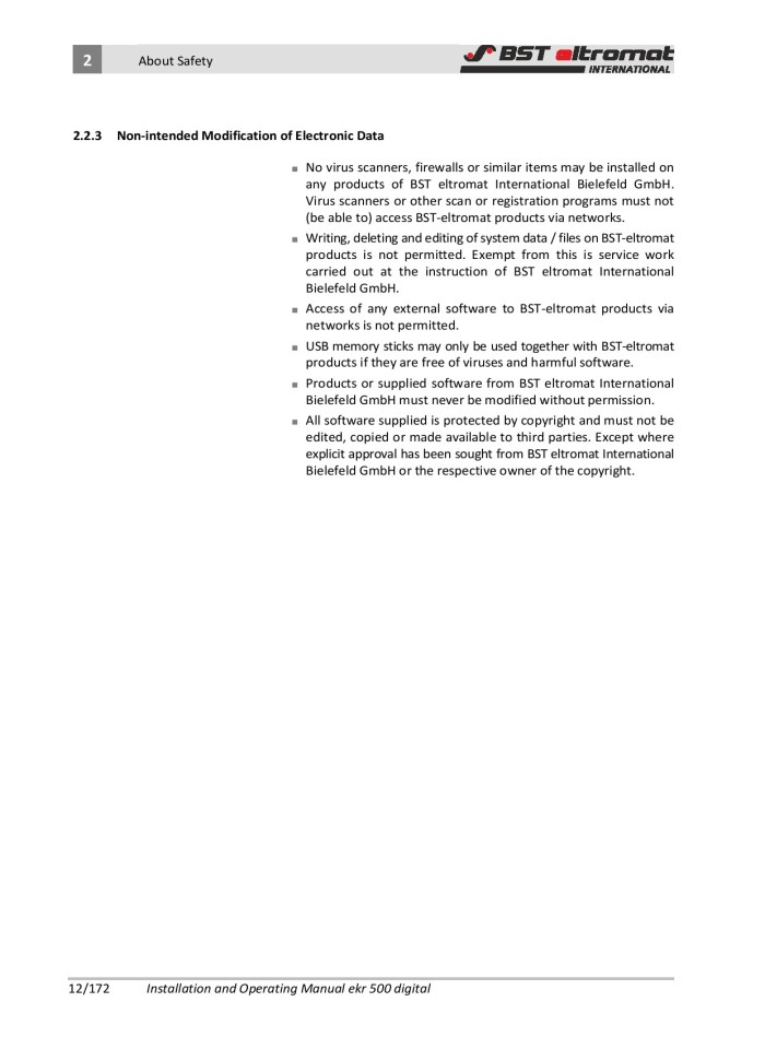 image for page Installation and Operating Manual ekr 500 digital