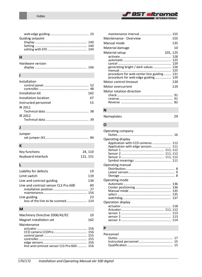 image for page Installation and Operating Manual ekr 500 digital