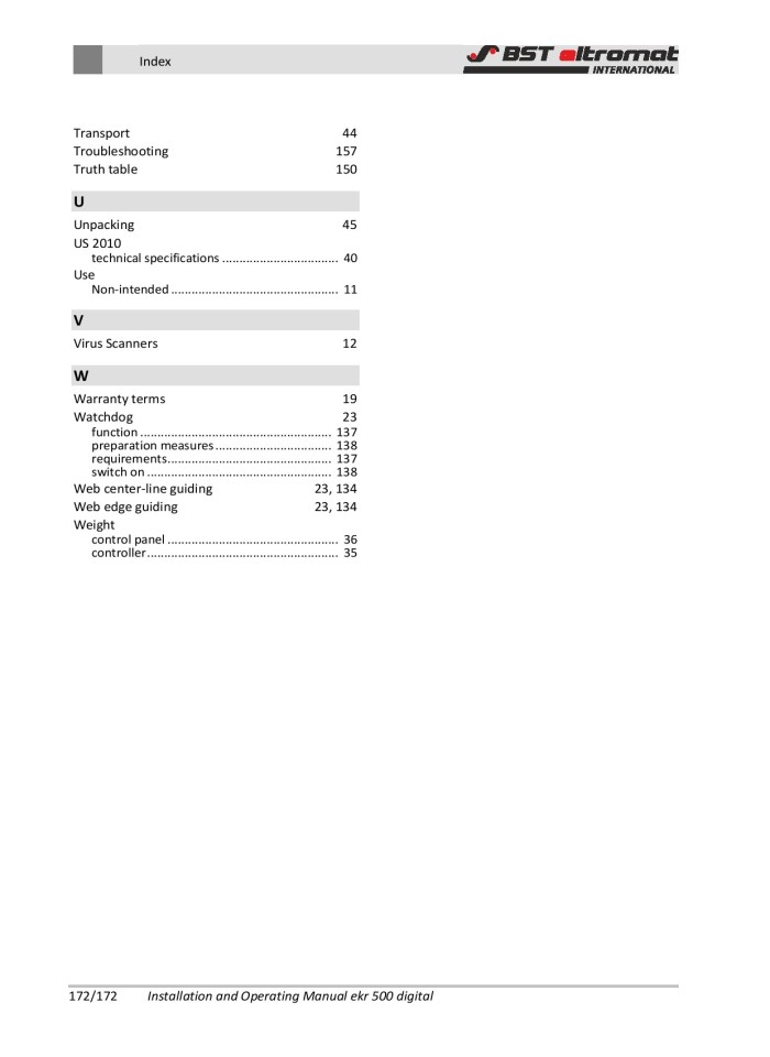 image for page Installation and Operating Manual ekr 500 digital