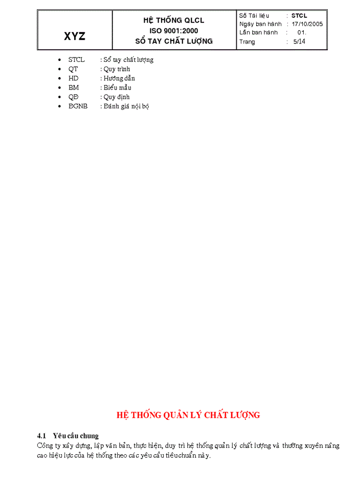 image for page Sổ tay chất lượng hệ thống quản lý chất lượng iso 9001: 2000
