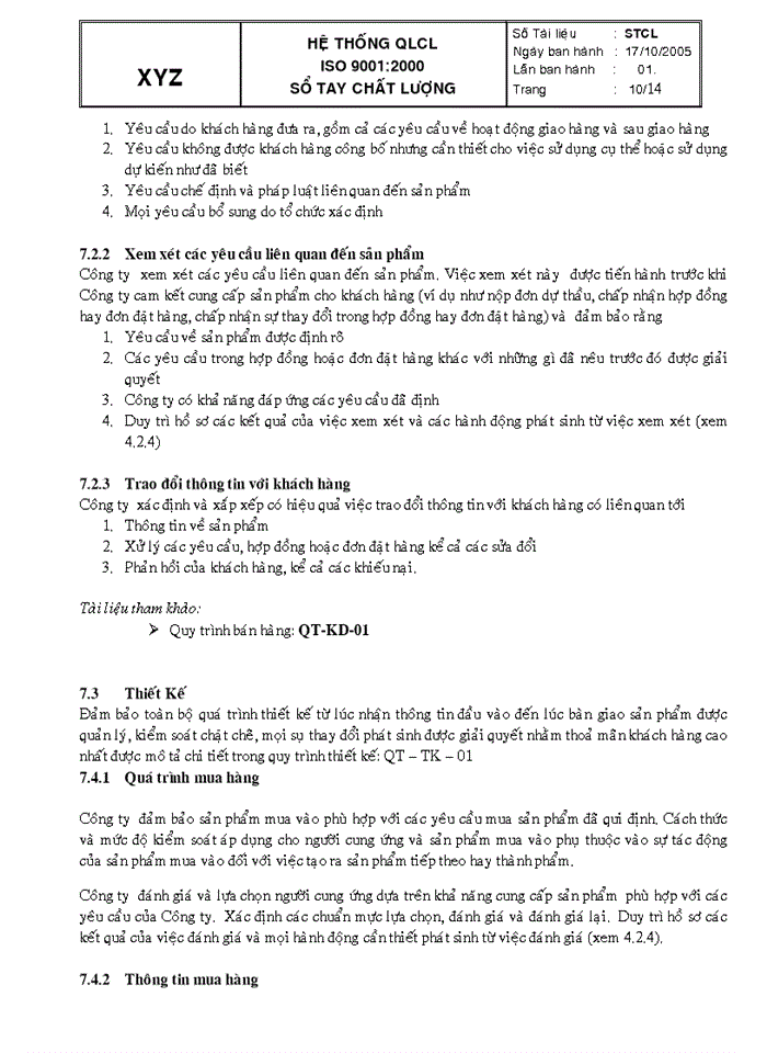 image for page Sổ tay chất lượng hệ thống quản lý chất lượng iso 9001: 2000