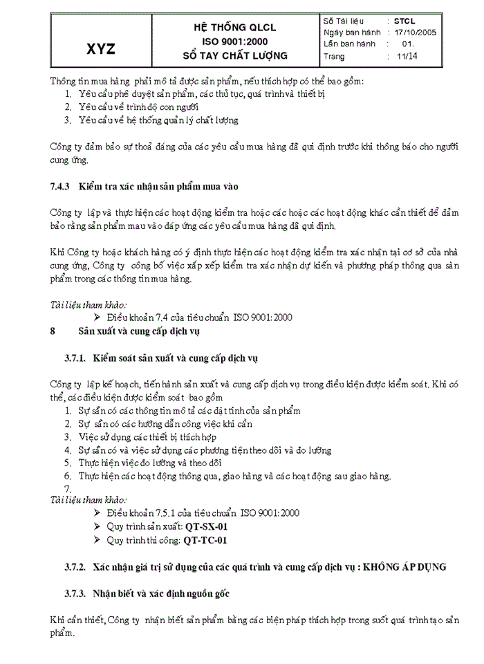 image for page Sổ tay chất lượng hệ thống quản lý chất lượng iso 9001: 2000