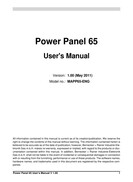 Power panel 65