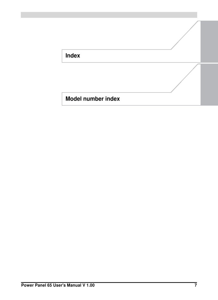 image for page Power panel 65