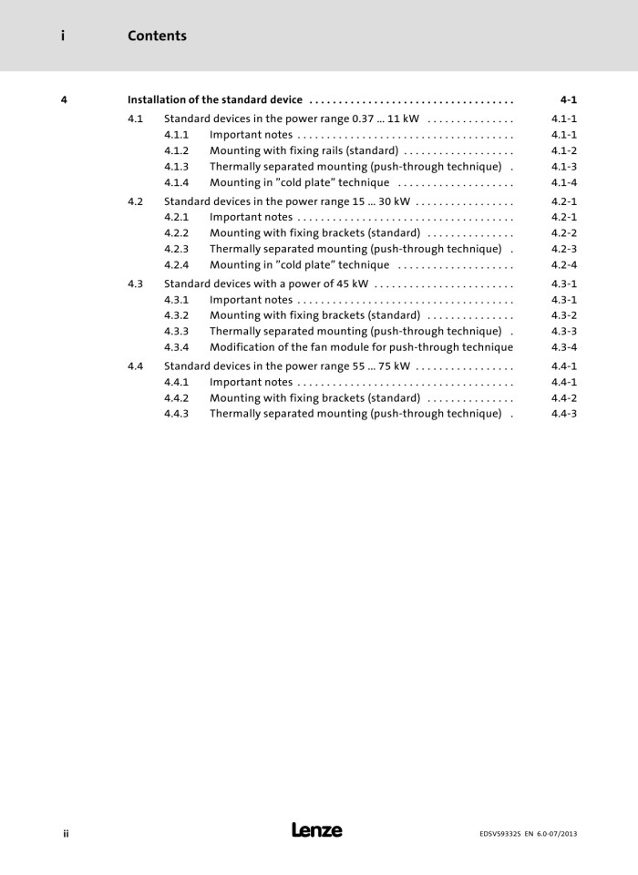 image for page evs93xx 9300 servo inverter v6-0 en