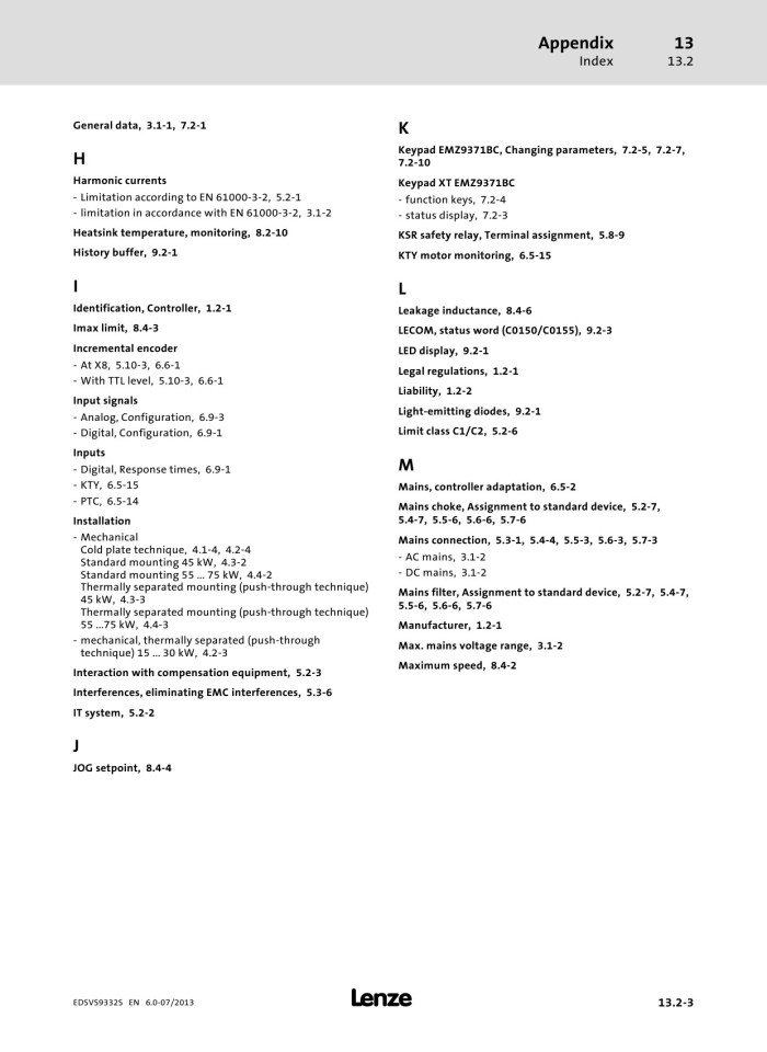 image for page evs93xx 9300 servo inverter v6-0 en