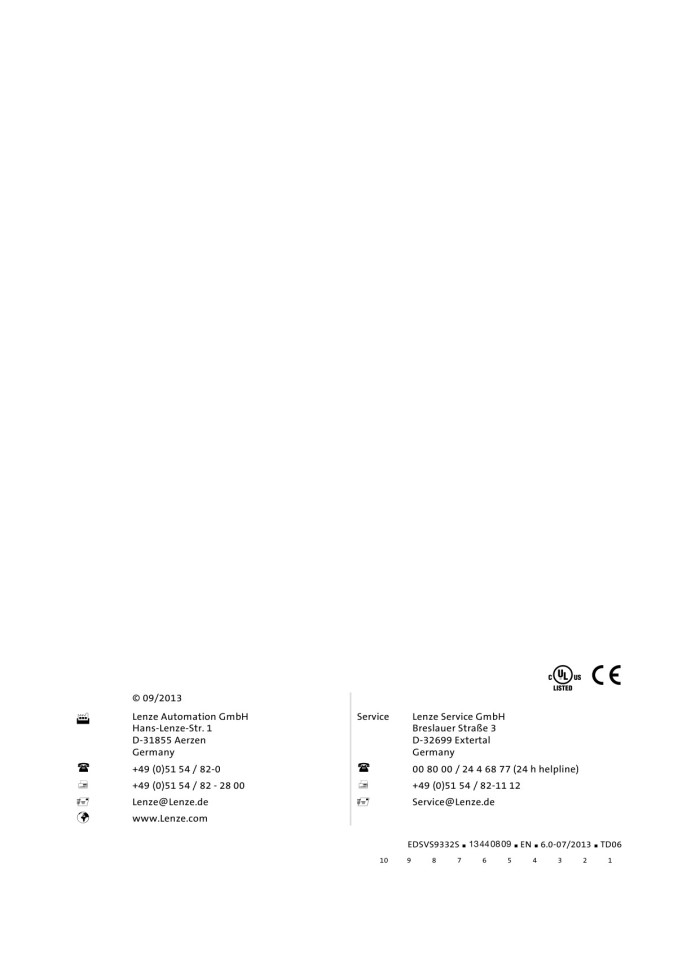 image for page evs93xx 9300 servo inverter v6-0 en