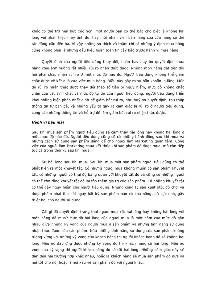 image for page Phân tích thị trường người tiêu dùng và hành vi của người mua