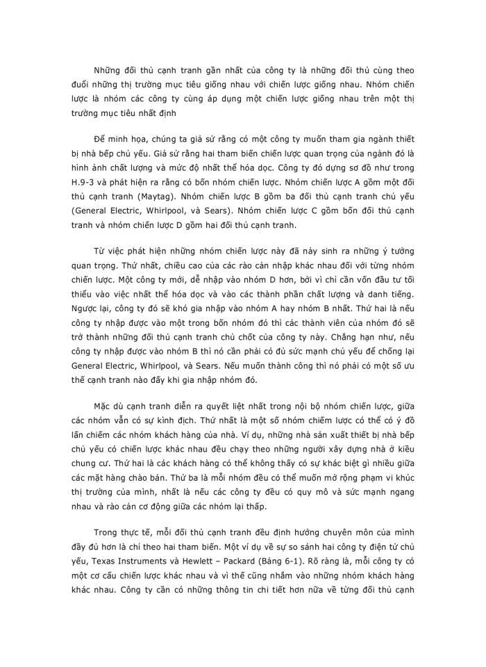 image for page Phân tích ngành và đối thủ cạnh tranh