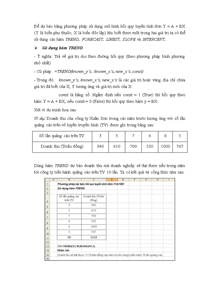 image for page Phân tích số liệu và dự báo trên Ms Excel