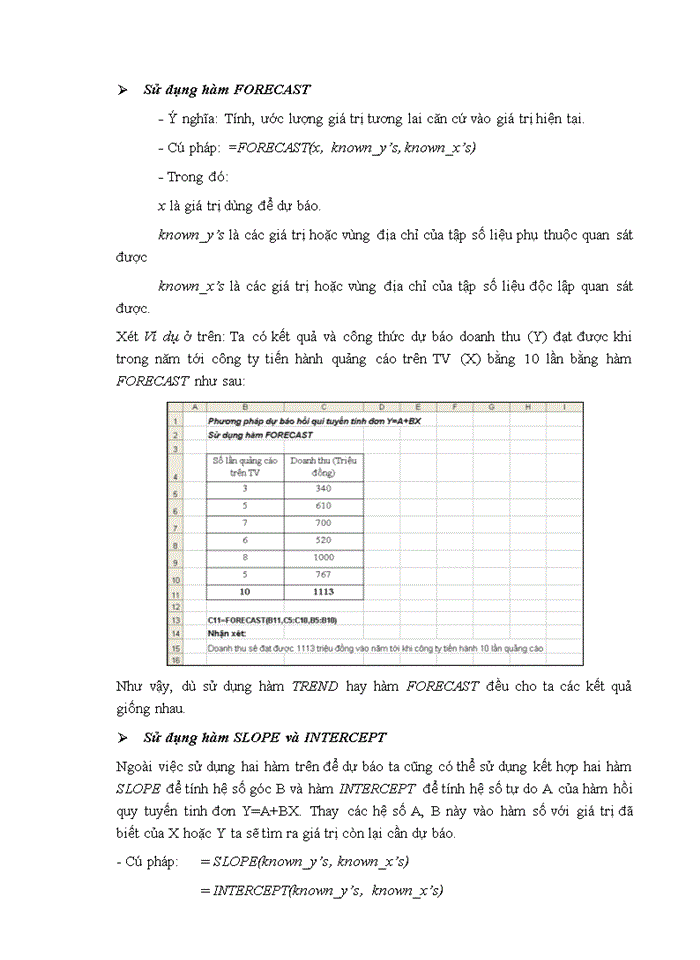image for page Phân tích số liệu và dự báo trên Ms Excel