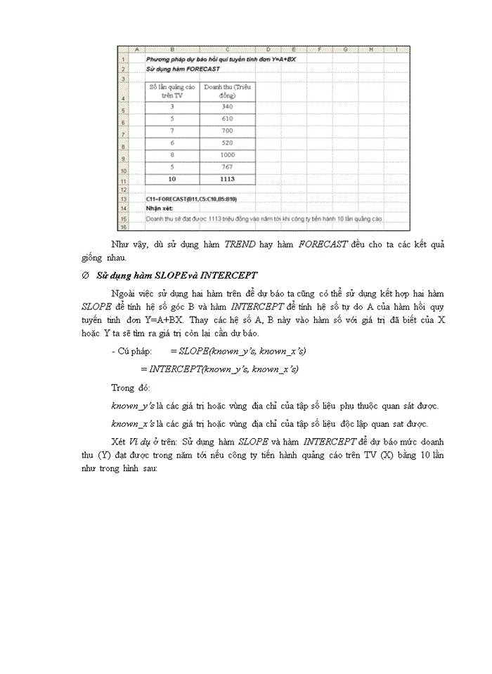 image for page Phân tích số liệu thống kê và dự báo kinh tế trên excel