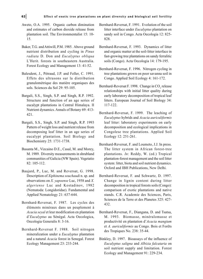 image for page Ảnh hưởng của việc trồng cây ngoại lai đối với sự đa dạng thực vật và độ phì nhiêu của đất sinh học ở Congo Savanna: Với tài liệu tham khảo đặc biệt về cây bạch đàn