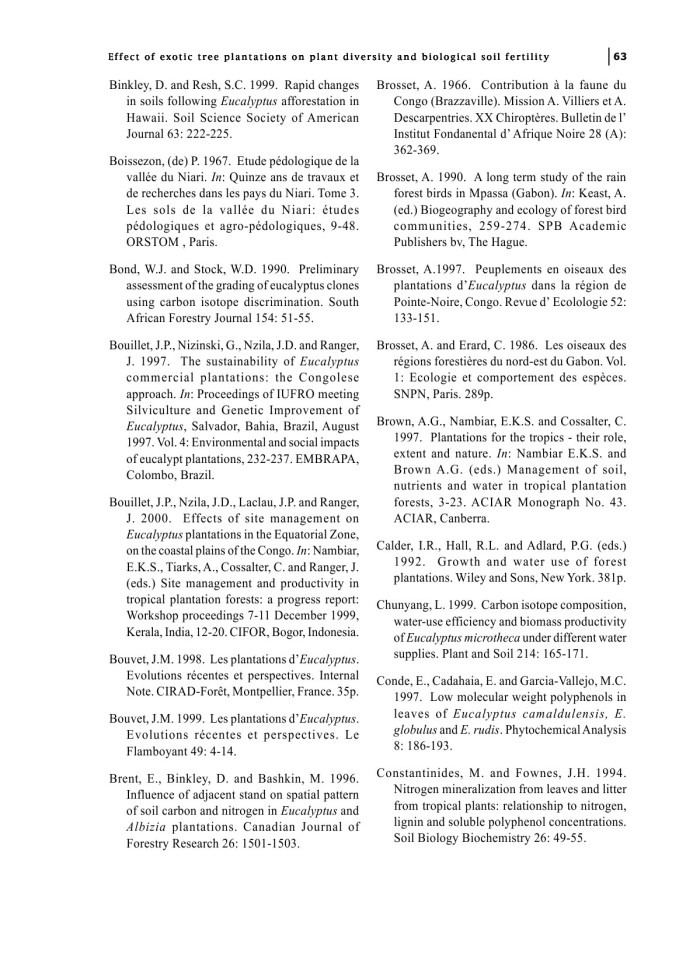 image for page Ảnh hưởng của việc trồng cây ngoại lai đối với sự đa dạng thực vật và độ phì nhiêu của đất sinh học ở Congo Savanna: Với tài liệu tham khảo đặc biệt về cây bạch đàn