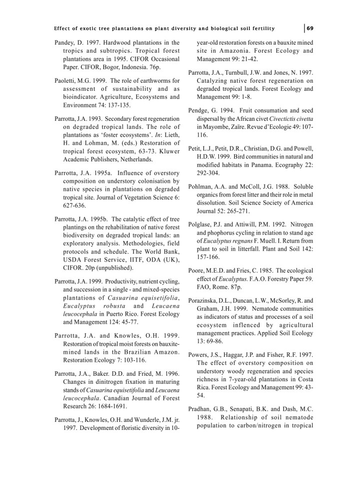 image for page Ảnh hưởng của việc trồng cây ngoại lai đối với sự đa dạng thực vật và độ phì nhiêu của đất sinh học ở Congo Savanna: Với tài liệu tham khảo đặc biệt về cây bạch đàn