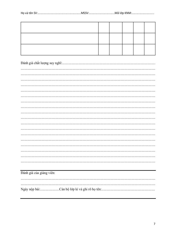 image for page Bài tập kĩ năng cá nhân môn kĩ năng mềm