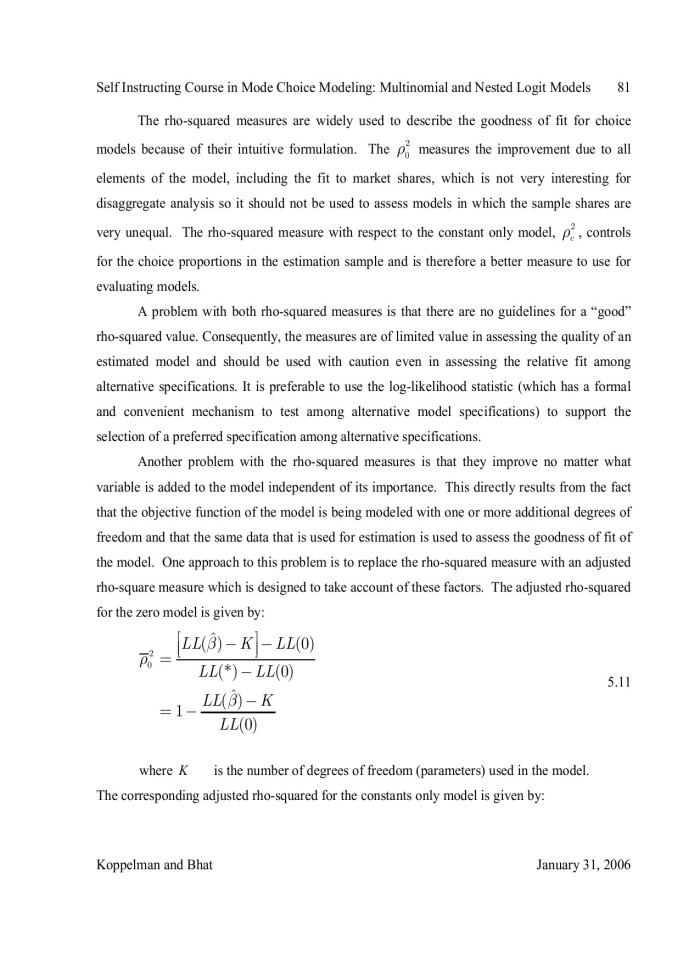 image for page A Self Instructing Course in Mode Choice Modeling: Multinomial and Nested Logit Models