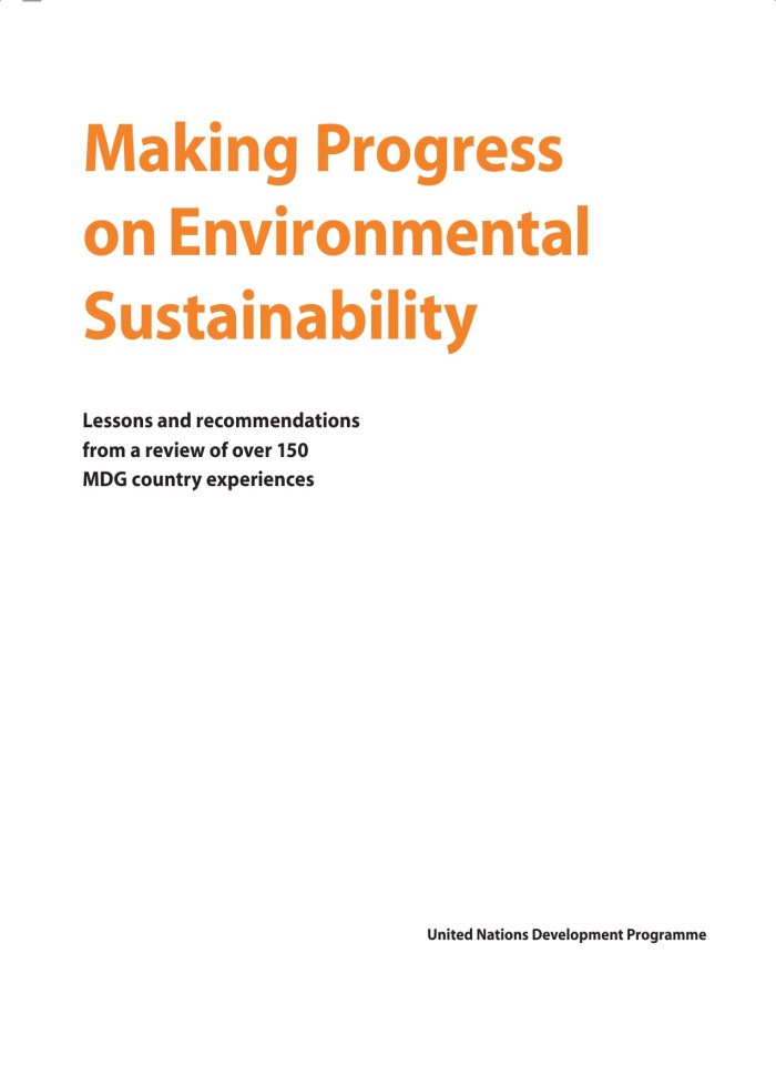 image for page Making Progress on Environmental Sustainability