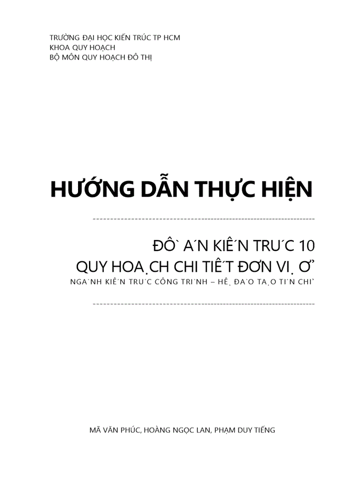 image for page Tài liệu hướng dẫn thực hiện Đồ án Kiến trúc 10 – Quy hoạch chi tiết Đơn vị ở