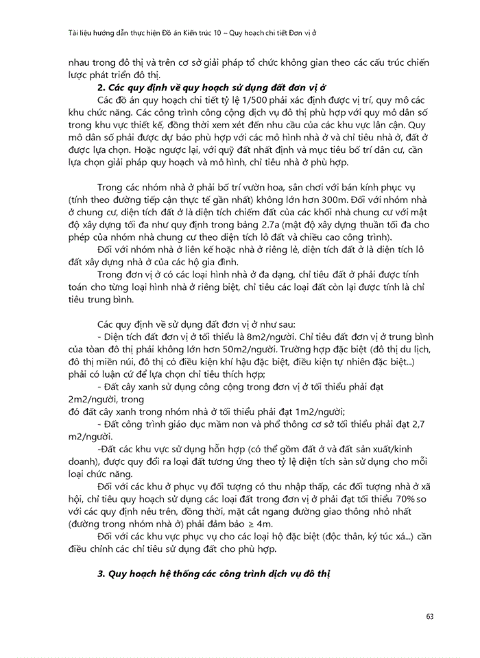 image for page Tài liệu hướng dẫn thực hiện Đồ án Kiến trúc 10 – Quy hoạch chi tiết Đơn vị ở