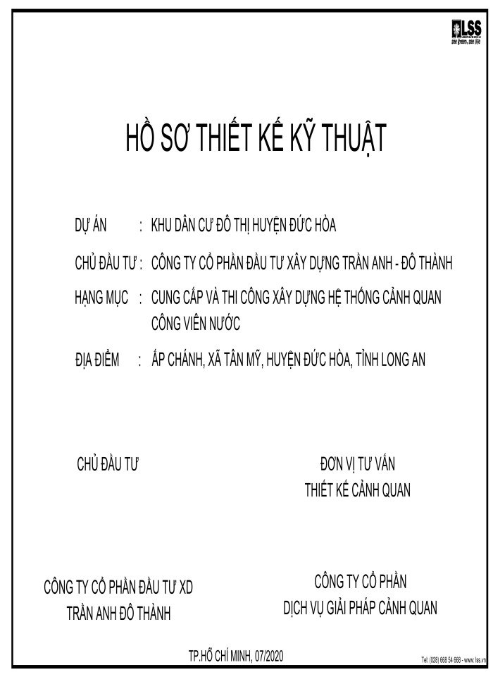 image for page Hồ sơ thiết kế kỹ thuật dự án khu dân cư đô thị huyện đức hòa