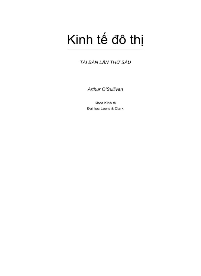 Kinh tế đô thị