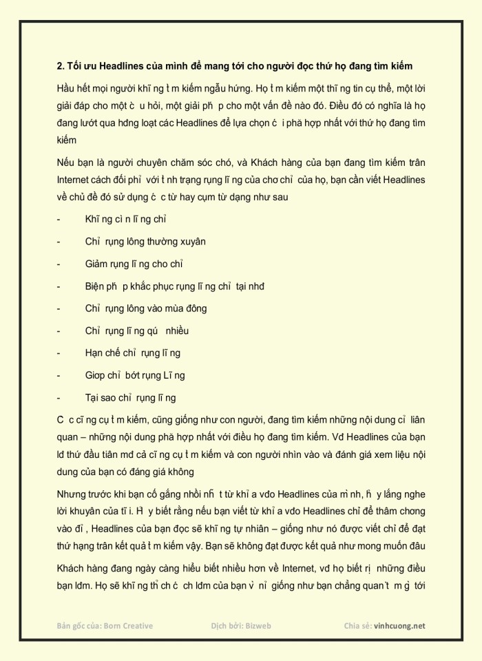 Bí quyết viết headlines tuyệt hay