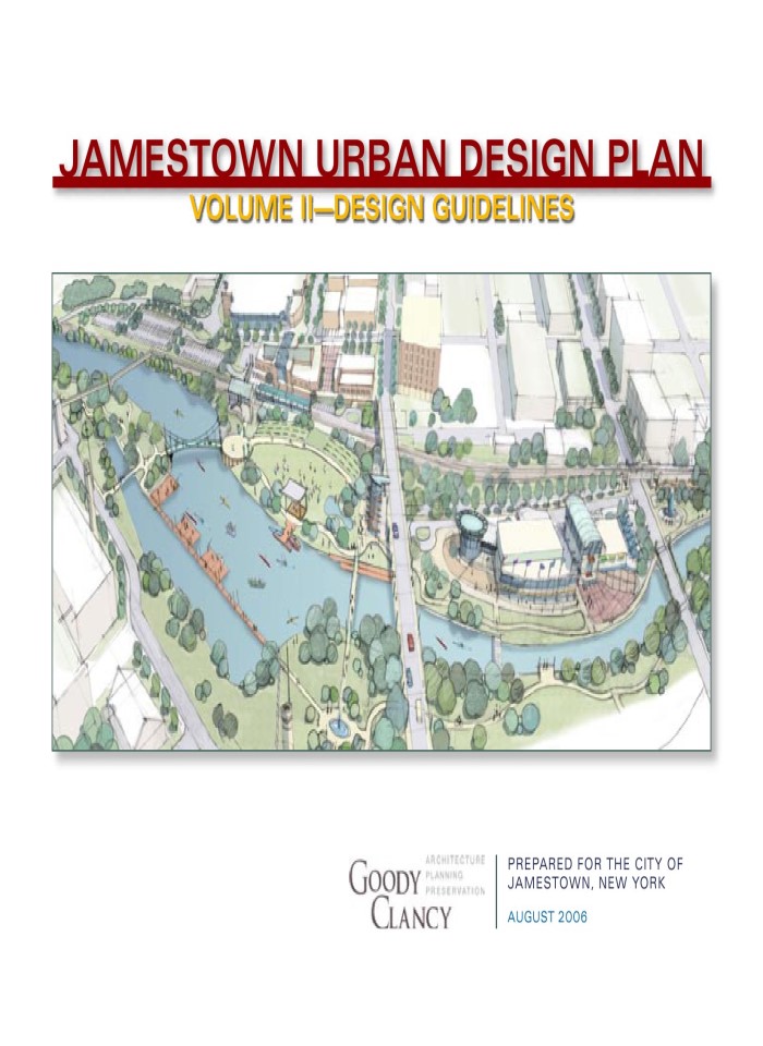 Jamestown urban design plan volume II—design guidelines