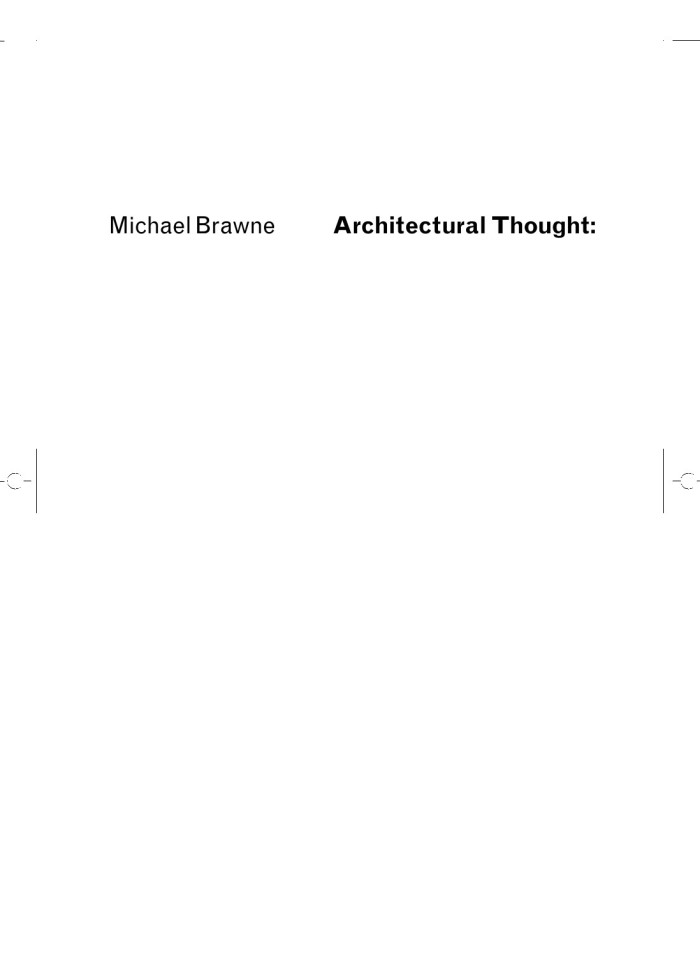 image for page Architectural Thought: the design process and the expectant eye