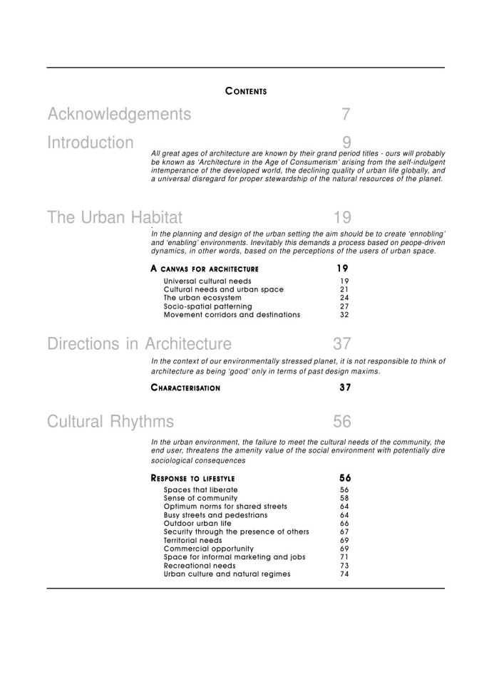 Architectureand the urban environment a vision for the new age