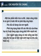 Các nguyên tắc chung trong kiến trúc