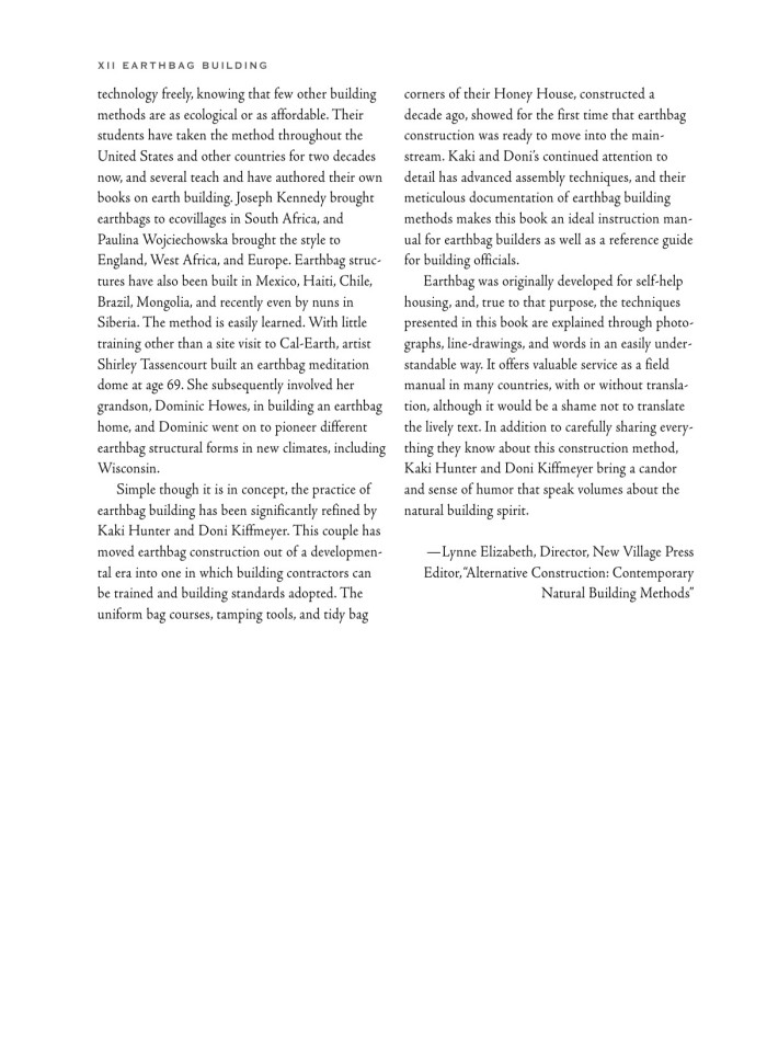 image for page Earthbag building the tools tricks and techniques