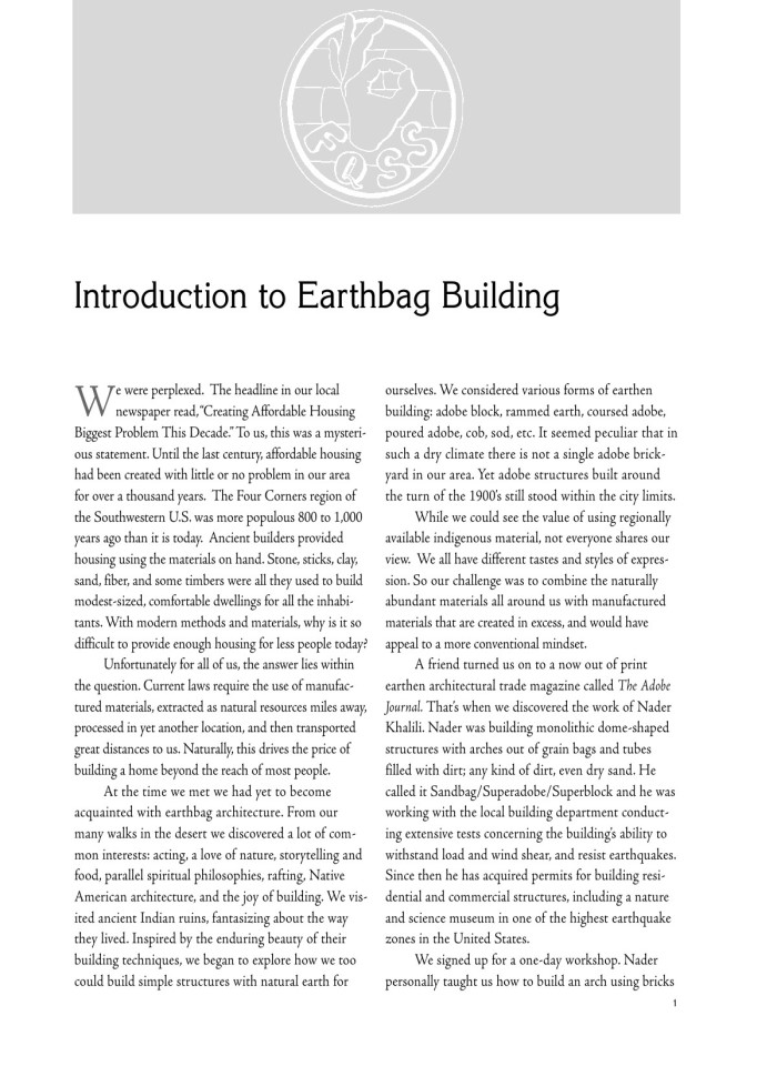 image for page Earthbag building the tools tricks and techniques