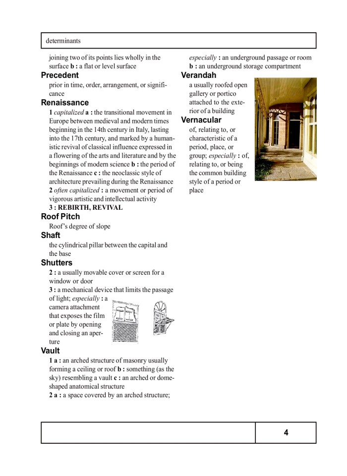 Introduction To Architecture Architectural Dictionary of Terms, Movements and Architects