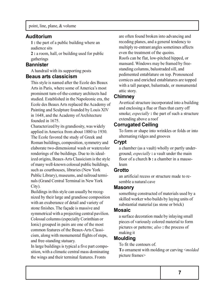 image for page Introduction To Architecture Architectural Dictionary of Terms, Movements and Architects