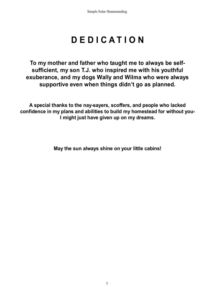 image for page Simple Solar Homesteading