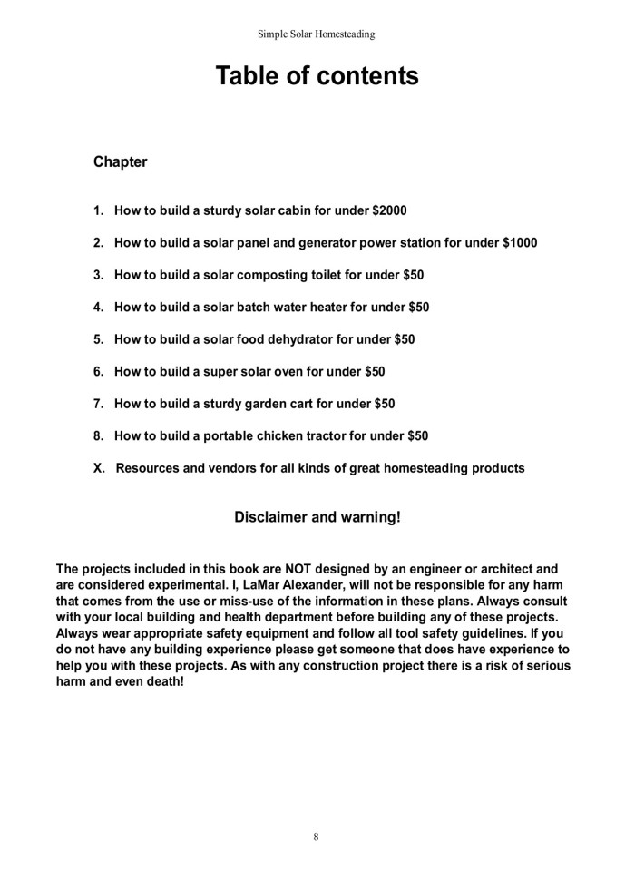 image for page Simple Solar Homesteading