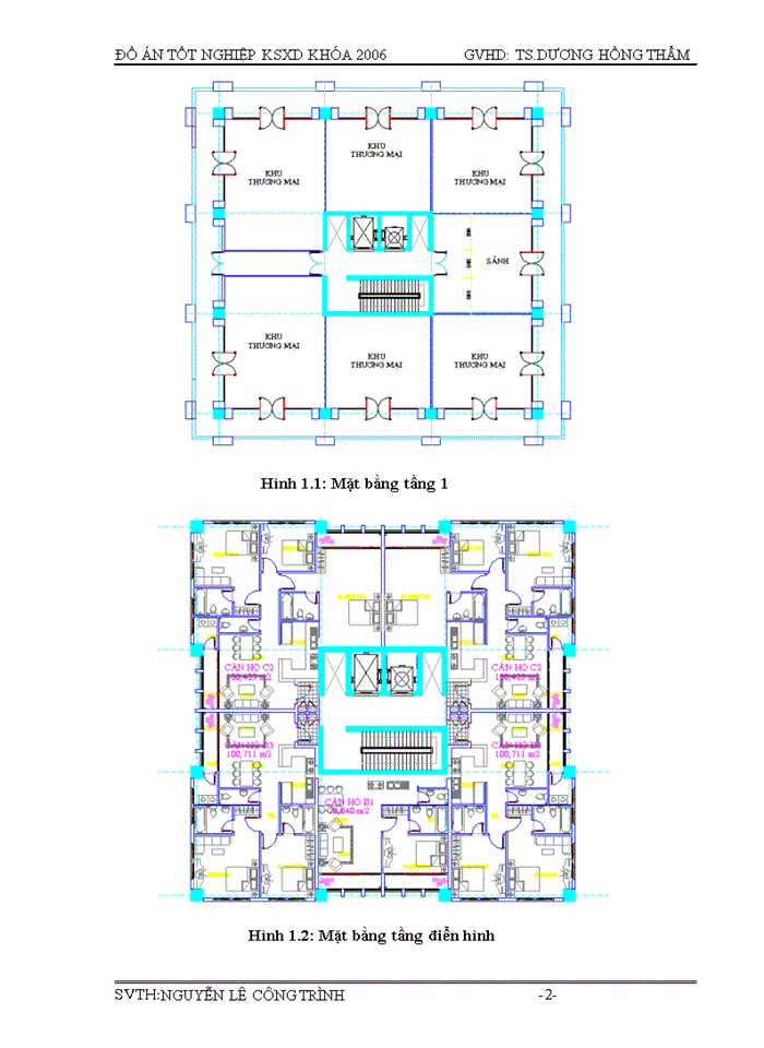 image for page Đồ án công trình Trung Tâm Thương Mại và căn hộ cao cấp Đức Hòa