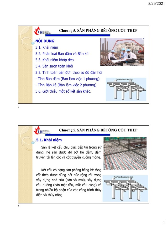 Sàn phẳng Bêtông cốt thép