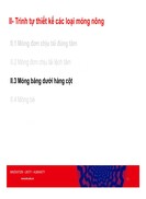 Thiết kế móng băng dưới hàng cột