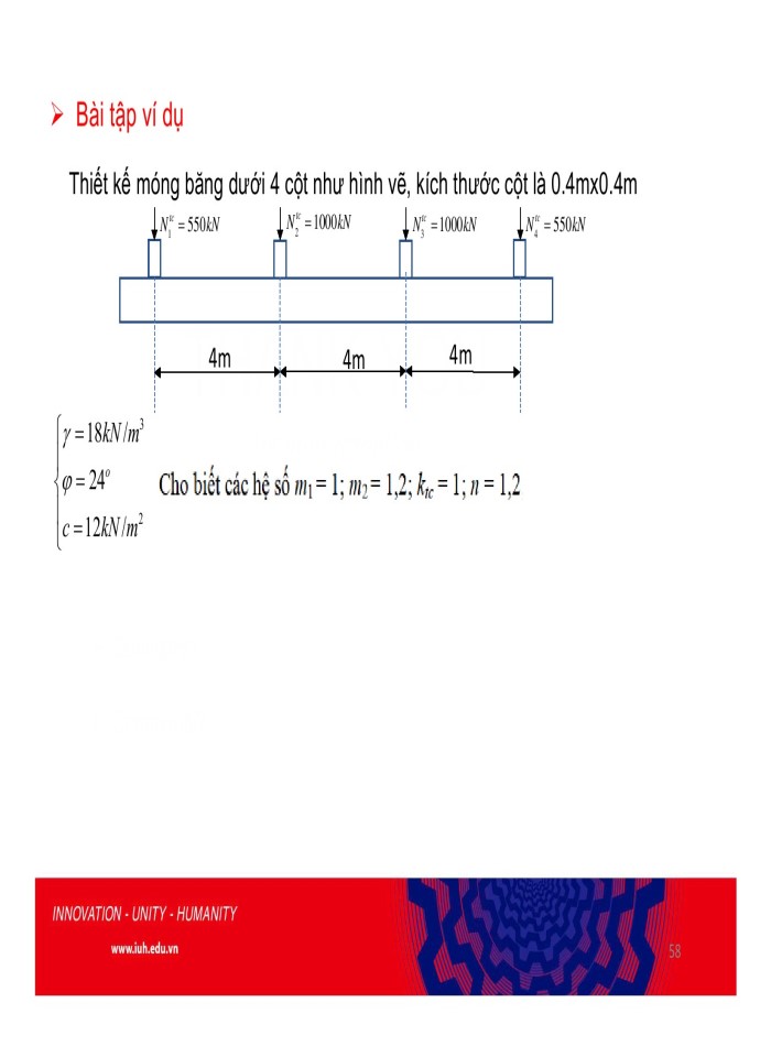 image for page Thiết kế móng băng dưới hàng cột