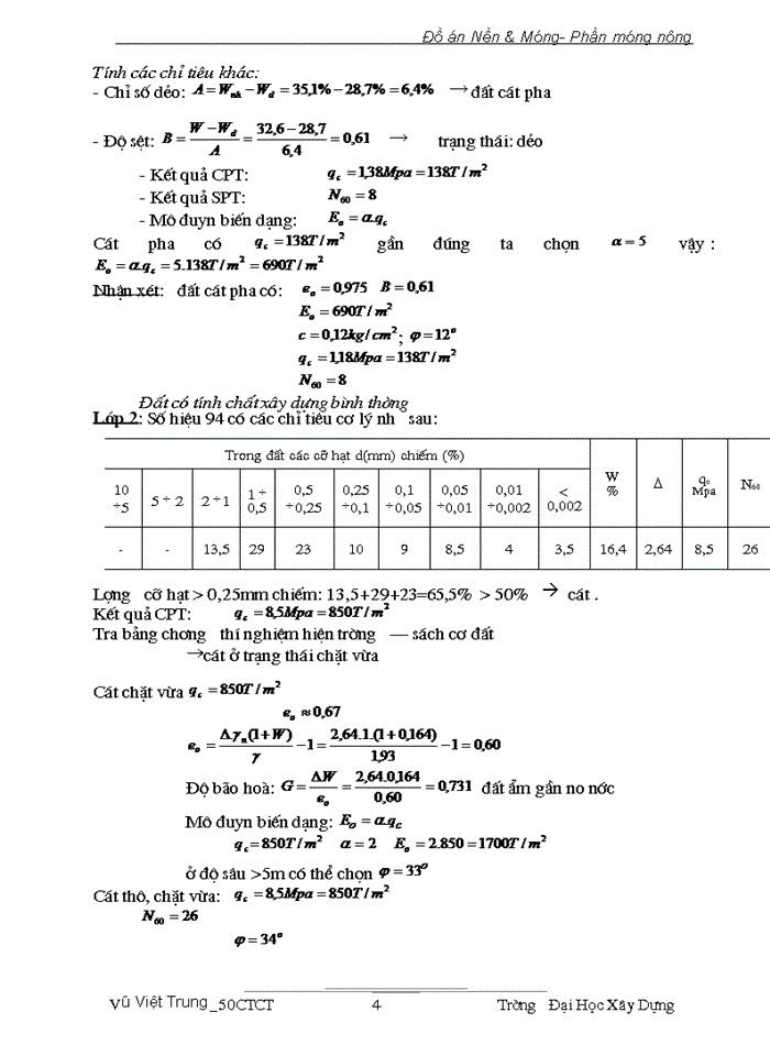 image for page Đồ án Nền & Móng- Phần móng nông