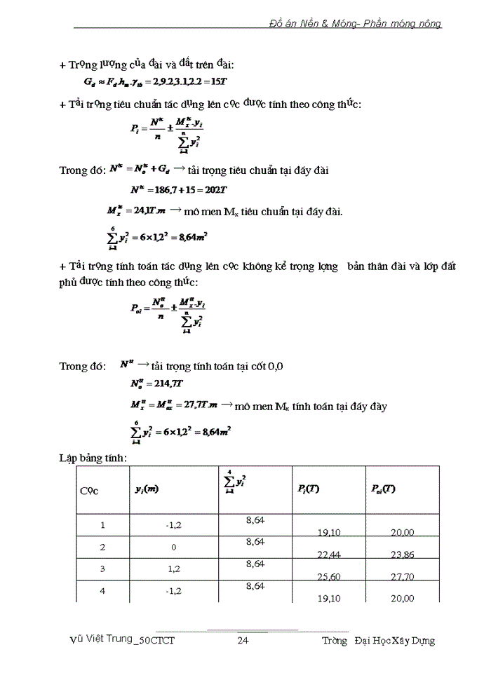image for page Đồ án Nền & Móng- Phần móng nông