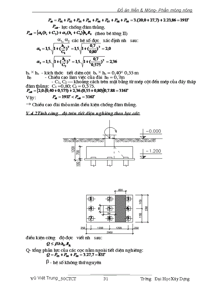 image for page Đồ án Nền & Móng- Phần móng nông