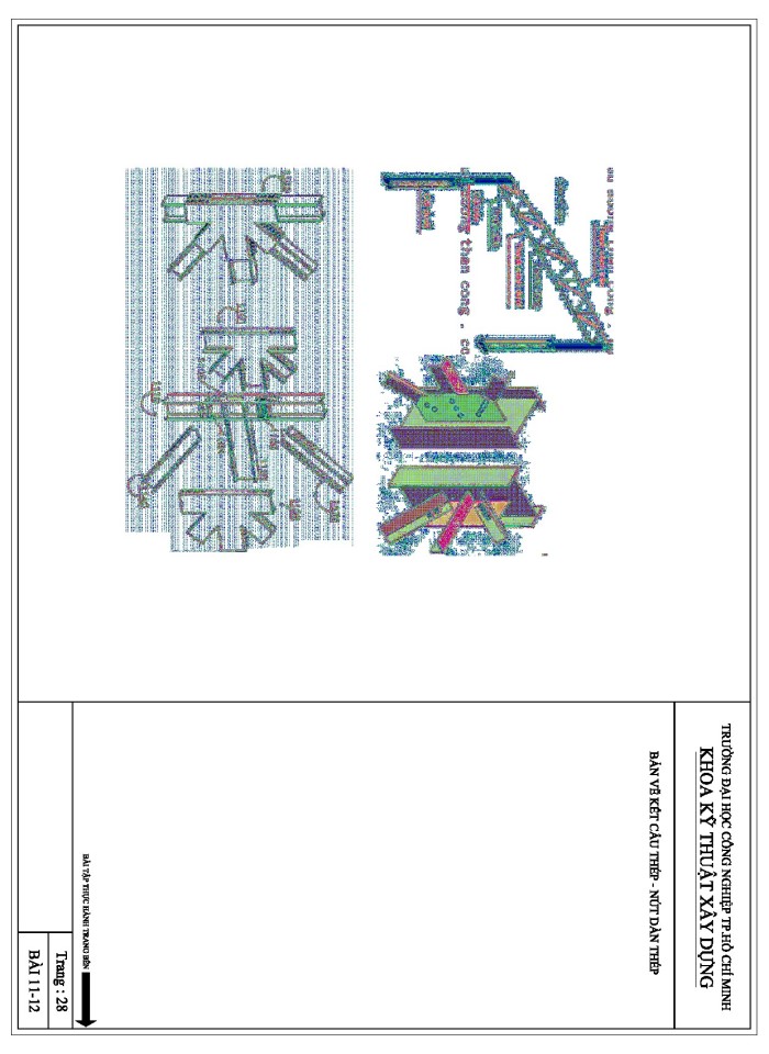 image for page Bản vẽ kết cấu thép - nút dàn thép
