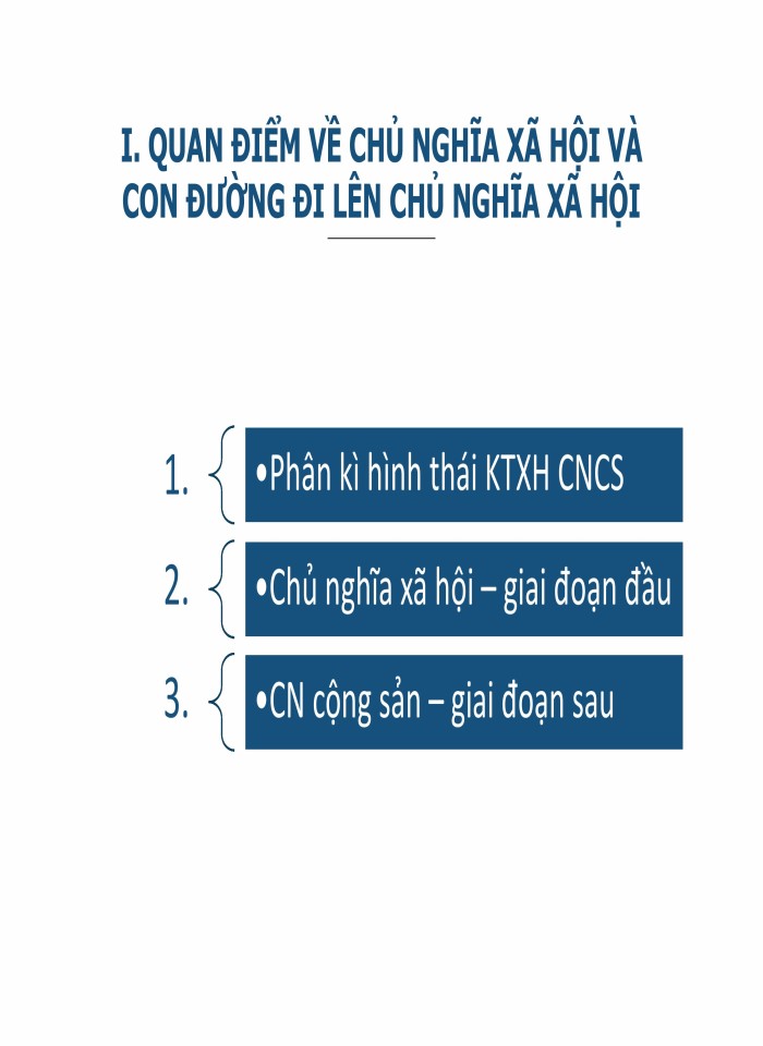 Chủ nghĩa xã hội và thời kỳ quá độ lên chủ nghĩa xã hội