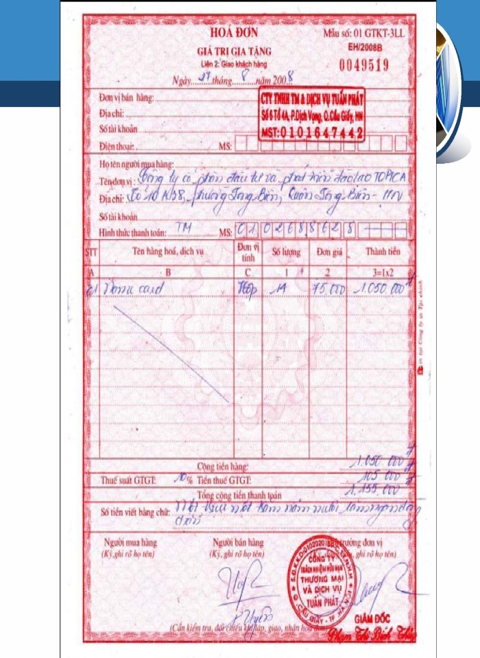 image for page Chứng từ kế toán và kiểm kê